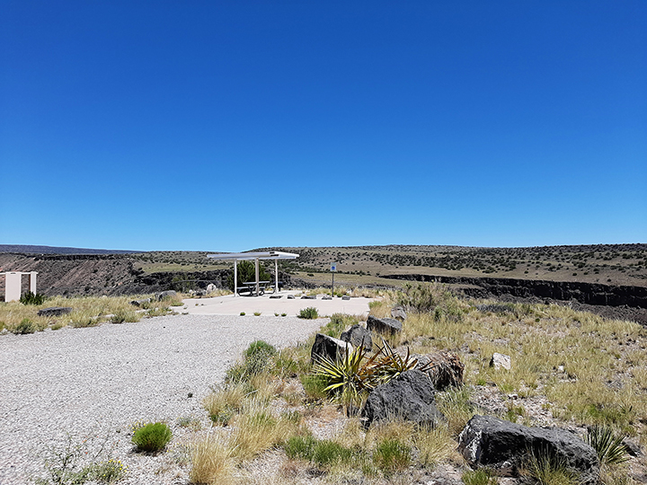 The recreation area at Jemez Canyon Dam, June 10, 2020.